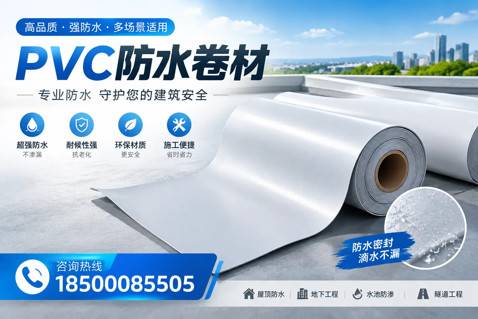 PVC防水卷材的市场竞争分析,克拉玛依品牌选择参考